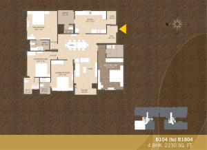 B104-B1804 4BHK-2230sqft Khushal garden